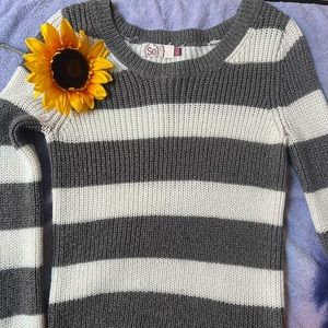 Striped knit sweater